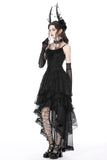 Gothic Nightfall - Dress with Tiered Skirt