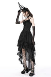 Gothic Nightfall - Dress with Tiered Skirt