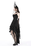 Gothic Nightfall - Dress with Tiered Skirt