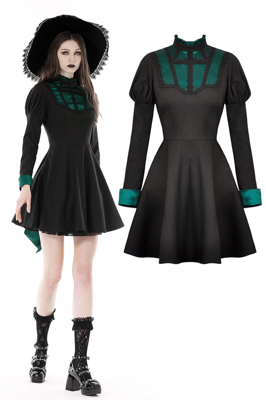 Jinx: Green and Black Witchery Dress