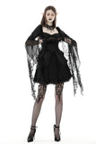 Cruel Fairy- Gothic Ethereal Dress with Sweetheart Neckline