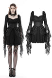 Cruel Fairy- Gothic Ethereal Dress with Sweetheart Neckline