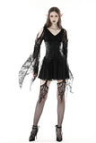 Eleonora - Gothic Mini Dress with Tiered Skirt