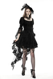 Lady Victoria: Victorian Gothic Black Velvet Dress