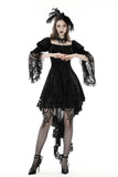 Lady Victoria: Victorian Gothic Black Velvet Dress