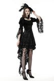 Lady Victoria: Victorian Gothic Black Velvet Dress