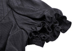 Obsidian Regalia : Victorian Gothic Frilly Blouse Top