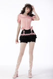 Sweet Death-Doll Collar Princess Shirt with Puffed Sleeves