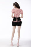 Sweet Death-Doll Collar Princess Shirt with Puffed Sleeves