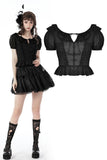 Night Court: Gothic Lolita Princess Black Top