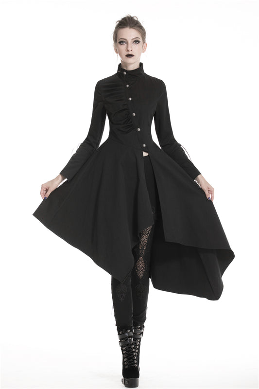 NON conformist: Punk long coat with asymmetrical hemline