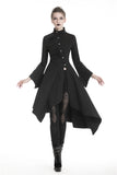 NON conformist: Punk long coat with asymmetrical hemline