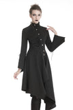 NON conformist: Punk long coat with asymmetrical hemline