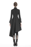 NON conformist: Punk long coat with asymmetrical hemline