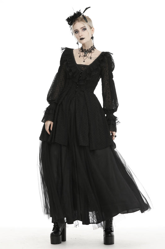 Dreariest: Romantic Goth Thin Frill Coat