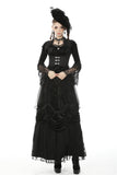 Wraith's Whispers: Victorian Gothic Bodice Corset with Overskirt