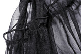 Wraith's Whispers: Victorian Gothic Bodice Corset with Overskirt