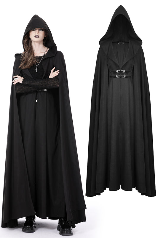 Dunechka: Punk Warrior Hooded Long Coat Cloak