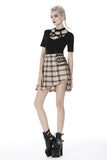 Moonlit Synth - Plaid Skirt