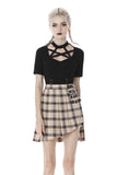 Moonlit Synth - Plaid Skirt