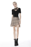 Moonlit Synth - Plaid Skirt