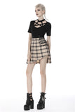 Moonlit Synth - Plaid Skirt