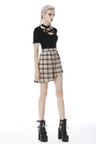 Moonlit Synth - Plaid Skirt