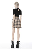 Moonlit Synth - Plaid Skirt