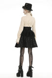 Retro Judith: Steampunk Gothic Easy Adjust Tiered Short Skirt