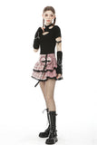 Millennium Hottie - Punk Plaid Tiered Skater Skirt