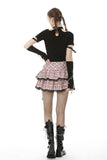 Millennium Hottie - Punk Plaid Tiered Skater Skirt