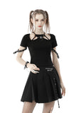 Aberration- Pleated Miniskirt with Pocket and Belt Add-ons