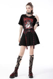 Vigilante- Punk Mini Skirt with Pleats and Belts