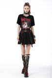 Vigilante- Punk Mini Skirt with Pleats and Belts