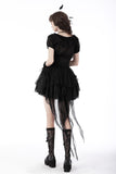 Ghostly Glory- Black Lace Corset Skirt