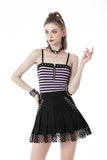 Rebel Rhythm - Punk Pleated Skater Skirt