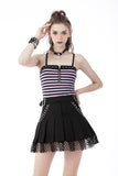 Rebel Rhythm - Punk Pleated Skater Skirt