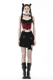 Violent Catharsis - Punk Mini Skirt with Garter