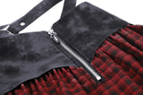 Dangerous Music: Punk Tartan Mini Skirt with Waist Belt