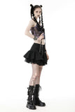 Rock On: Punk Off-center Zipper Miniskirt