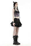 Rock On: Punk Off-center Zipper Miniskirt