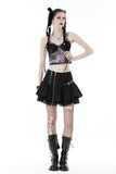 Rock On: Punk Off-center Zipper Miniskirt