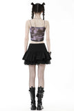 Rock On: Punk Off-center Zipper Miniskirt