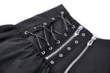 Rock On: Punk Off-center Zipper Miniskirt