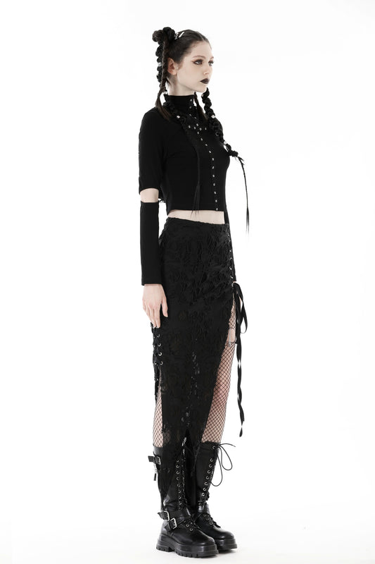 Punk Noir - Skirt with Side Slit