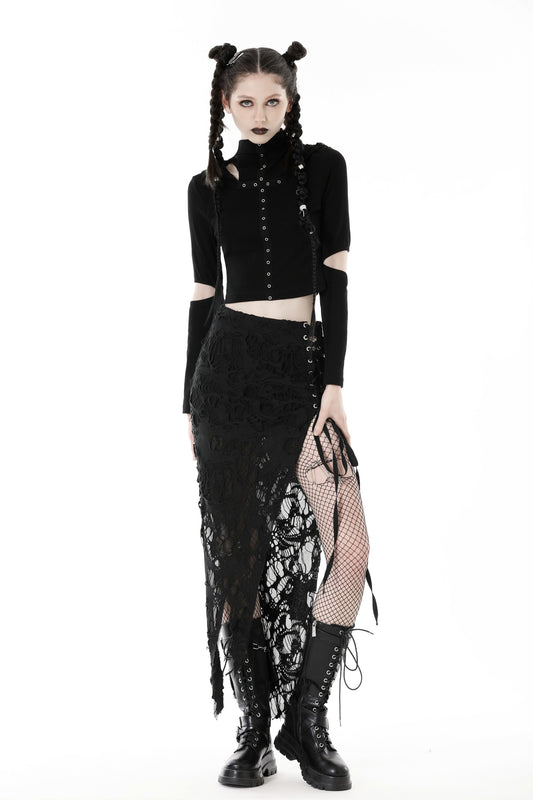 Punk Noir - Skirt with Side Slit