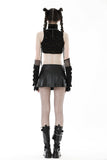 Ursula: Punk Crop-top with Fishnet