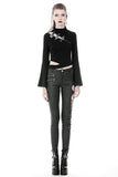 Deal Breaker: Punk Hollow cutout Thigh Trousers with Zipper