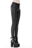 Deal Breaker: Punk Hollow cutout Thigh Trousers with Zipper