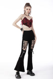 Mutant: Punk Rebel Cutout Decadent Bell-bottom Trousers